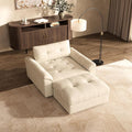 Oversized Modular Sectional Sofa with Adjustable Back Modern Comfy Sectional Couch with Storage Ottoman Deep Seat Chenille Cloud Couch for Living Room Chair with Ottoman Beige