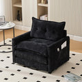 36.2 Oversized Square Swivel Accent Chair 360° Rotating Barrel Armchair Comfy Single Cloud Sofa Chair with Metal Base and Thick Padded for Nursery Bedroom Living Room &amp Offices (Black)