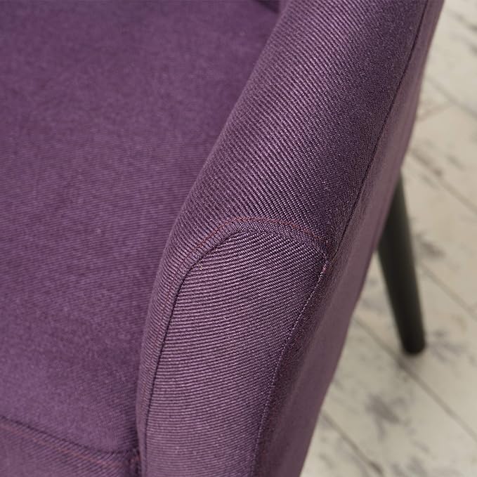 Christopher Knight Home Cosette Fabric Arm Chair Plum 26.25D x 25W x 31.25H in