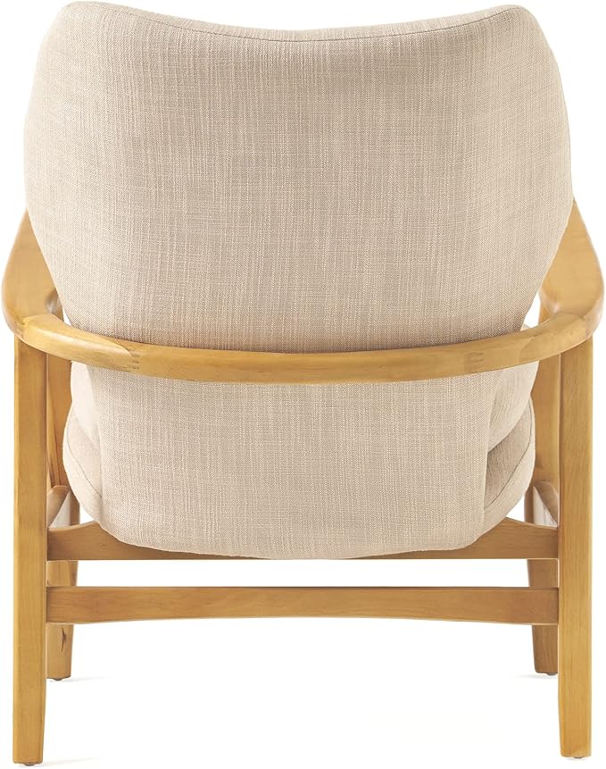 Christopher Knight Home Haddie Wood Frame Club Chair Beige