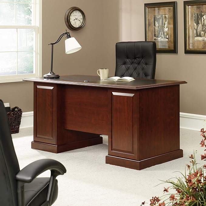 Sauder Heritage Hill Executive Desk Classic Cherry finish