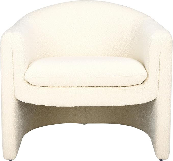 SAFAVIEH Couture Collection Laylette Ivory Boucle Accent Chair (Fully Assembled)
