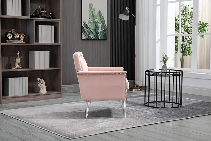 Accent ChairLiving Room Chair Leisure Single Sofa with Acrylic feet