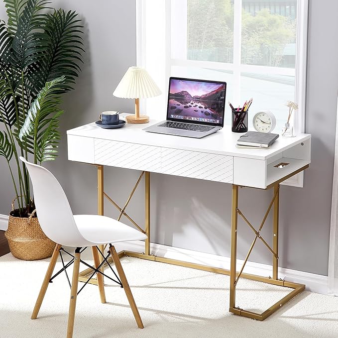 MW-White Home Office Desk