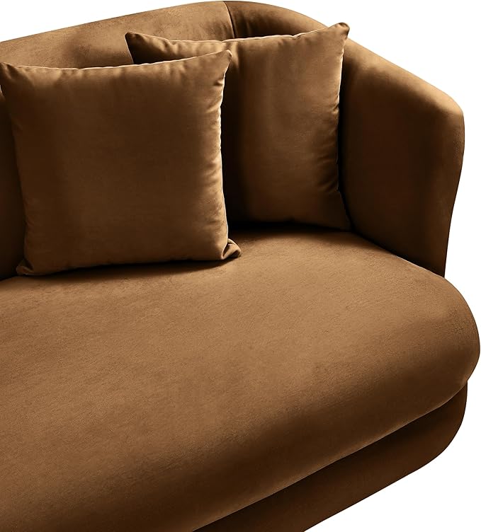 Meridian Furniture Alder Saddle Velvet Accent Chair