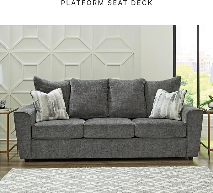 Signature Design by Ashley Stairatt Casual Sofa with Flared Arms Gray