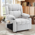 Oversize Recliner Chair with Massage and Heat Adjustable Modern Reclining Chair with Padded Seat Backrest for Living Room Home Theater Seating