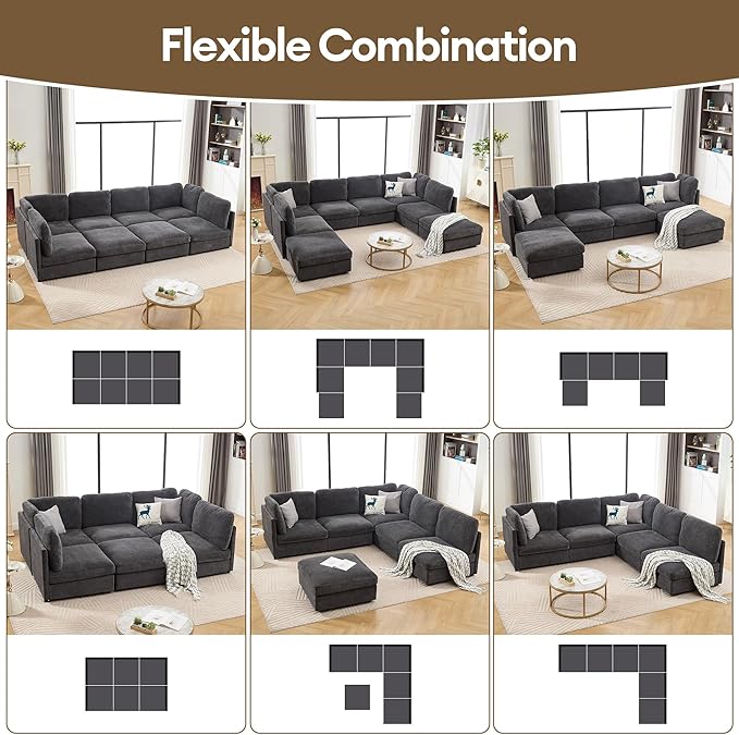 Modern Loveseat Sofa 68.5 inches Living Room Couch Dark Gray Chenille Fabric 350 lbs Weight Capacity