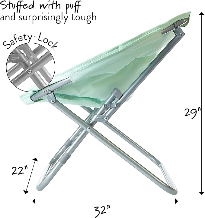 Urban Lifestyle Micromink Saucer Chair Aqua