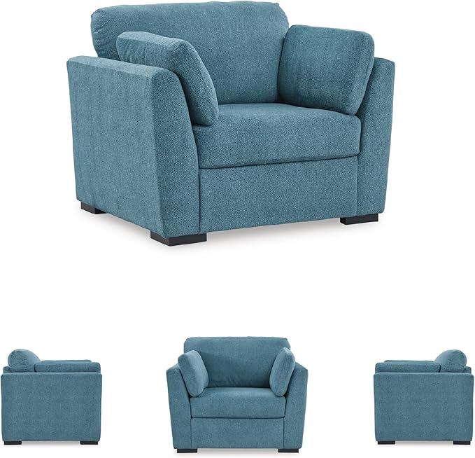 Signature Design by Ashley Keerwick Modern Upholstered Oversized Chair Blue
