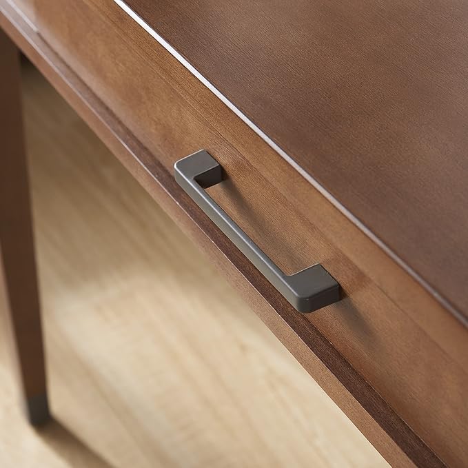 Leick Home 84401 Leick Home Laptop Desk with Drawer in Aged Barrel 1 Drawer in Aged Barrel