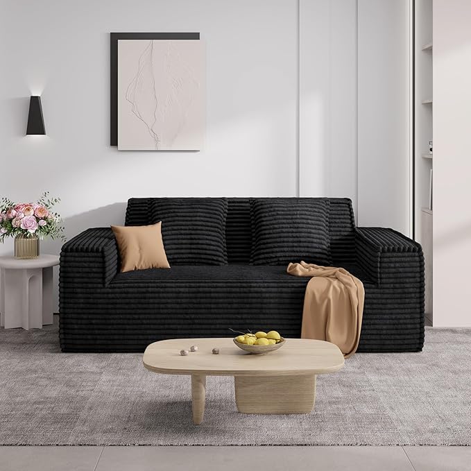 75'' Cloud Loveseat Sofa No Assembly Required Comfy Deep Seat Couches 1 pcs for Living Room Bedroom Apartment