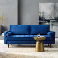 Modway EEI-3764-NAV Valour Performance Velvet Sofa Navy