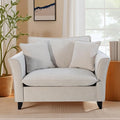 ERYE Living Room Accent Chair Modern Chenille Upholstered Wider Seat Cushion Leisure Armchair W/2 Pillows and Removable Cover for Home ApartmentBedroomOffice