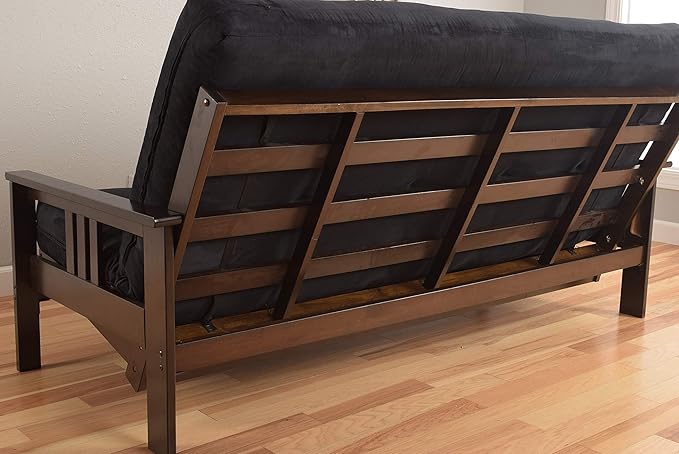 Kodiak Furniture Monterey Queen-size Futon Frame Storage Drawers Espresso Finish