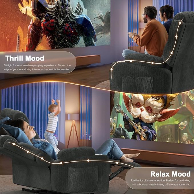 Reclining Loveseat 55.1 RV PU Leather Wall Hugger Recliner Love Seats Sofa with Charging Station Removable Armrest Cup Holder Double Recliners Couch Manual Love Seat for Living Room | Massage Re