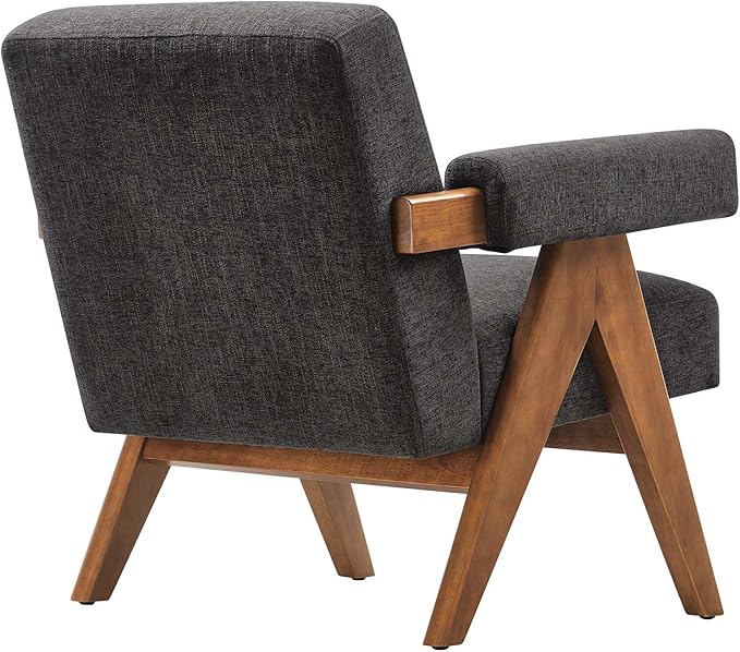 Modway EEI-6503-HDG Lyra Fabric Armchair Dark Gray Fabric