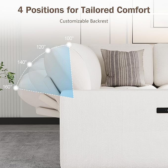 Sunny Heart Chenille Modular Sectional Sleeper Sofa with Pull Out Bed L Shaped Sectional Sofa with USB Ports/Adjustable Backrest/Storage Seats Tool-Free Assembly Couches for Living Room Beige