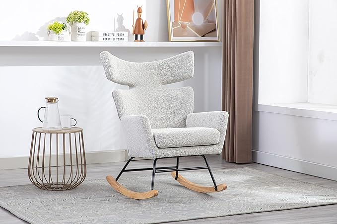 Fish Tail Living Room Comfortable Rocking Chair Living Room Chair