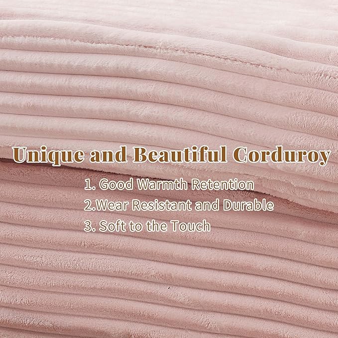 Modern Cloud Couch 3-Seater with 4 Matching Toss Pillows 88.58 Soft Corduroy Sofa with Deep Seat for Small Spaces Living Room Apartment (Pink)