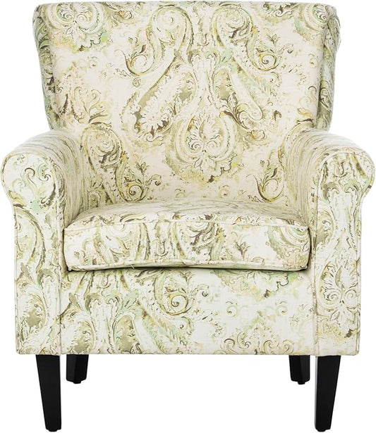 Safavieh Mercer Collection Hazina Wood Grey and Espresso Club Chair