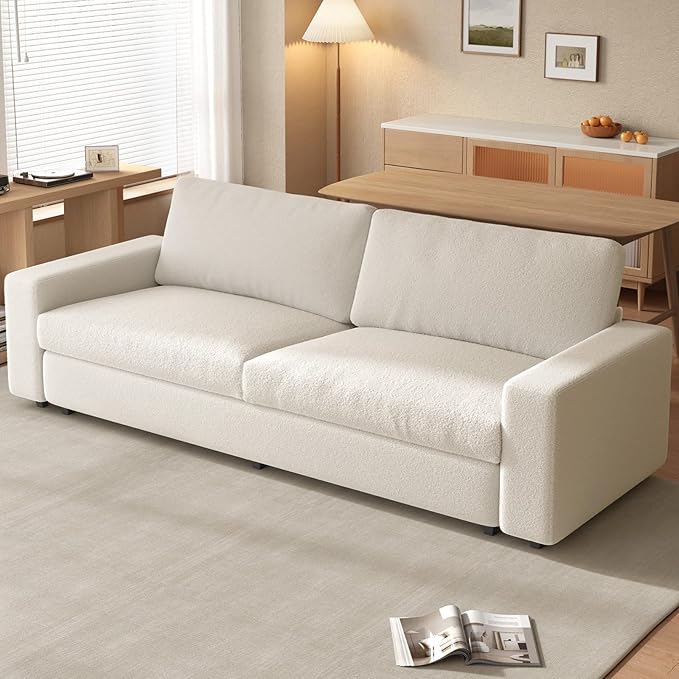 Guyii 84 Loveseat Sofa for Living Room 3 Seater Couches with Deep Seats Comfy for Living Room (83.46inch)