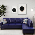 L Shaped Couch Modular Sectional Sofa with Chaise Modern Modular Sofas Furniture Sofa Couches for Living Room/Apartment/Office/Bedroom Dark Blue Violet
