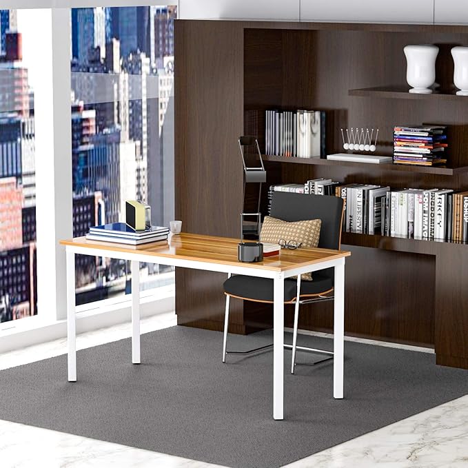 Anivia 47'' Computer Desk Home Office Desk Writing Table Dining Desk(Walnut) 47 D x 23 W x 29 H