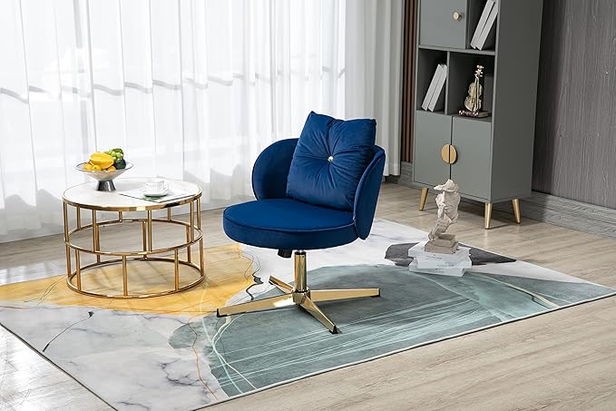 Chair Vanity Chair Modern Adjustable Home Computer Executive Chair Swivel Task Chair for Small Space Living Room Make up Studying
