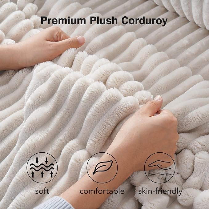Sunny Heart 101 Plush Corduroy L Shaped Sectional Sleeper Sofa Bed with Pull Out Bed Reclining Backrest Reversible Storage Chaise USB Ports Cup Holders Tool Free Assembly Beige