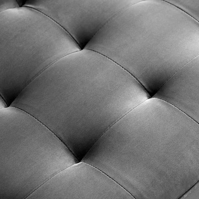 Modway EEI-3764-GRY Valour Performance Velvet Sofa Gray