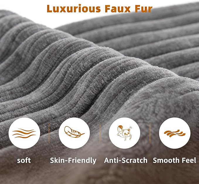110 Boneless Couches for Living Room Cloud Couch Modular Sectional Sofa with Deep Seat Plush Large Foam Sofa L-Shape Sofa CouchNo Assembly Required Carbon Gray(Plush Corduroy Fabric)