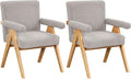 Modern Arm Chair Set of 2Chair Set with Solid Wood Frame Altay Velvet Upholstered Accent Chairs with arm Pads for Living Room Bedroom Apartment Gray