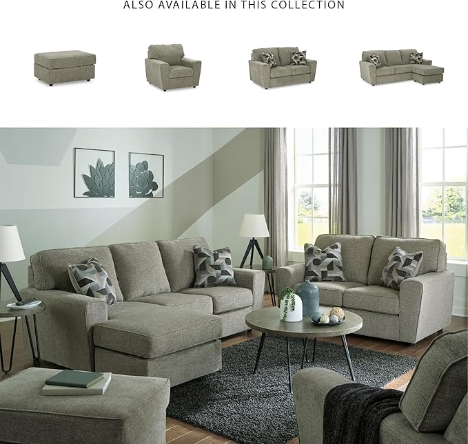 Signature Design by Ashley Cascilla Casual Loveseat Light Gray