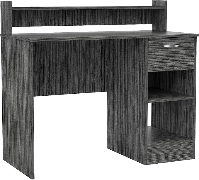 Home Office Desk Writing Computer Desk Multiple Shelves One Drawer40.2 Inches Wide