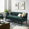 Modway Concur Mid-Century Modern Upholstered Velvet Sofa In Green