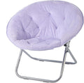 Urban Lifestyle Faux Fur Saucer Chair Lavender