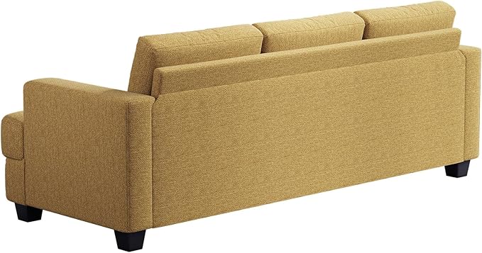 Fadware Sofa Couch 3 Seater Sofa with Suppleness Armrests Fabric Deep Seat Sofa with Upholstered Cushion&amp Backrests Modern Comfy Couch for Living Room Apartment