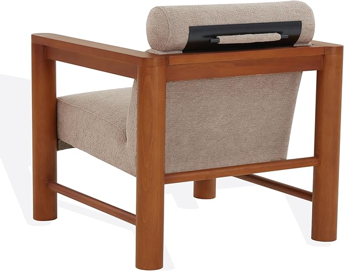 SAFAVIEH Couture Collection Nikolas Light Brown/Natural Boucle Accent Chair