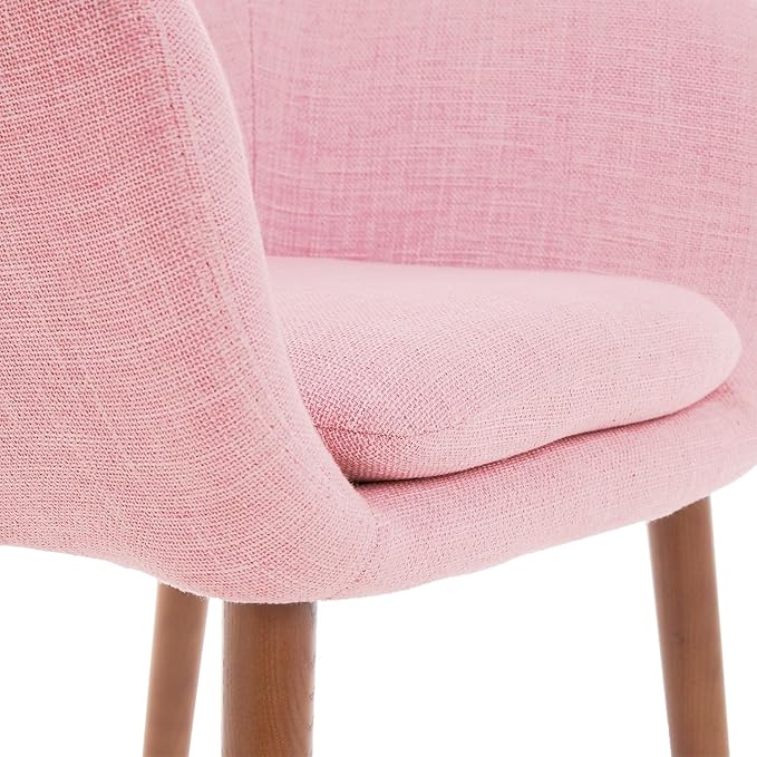Elle Decor Roux Fabric Accent Chair Blush Pink (CHRROUBLSL02)