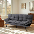 MUUEGM Convertible Futon Sofa Bed Memory Foam 71 Sofabed Modern Loveseat Sleeper Sofa with Adjustable Backrest &amp Armrest for Small Space Office Couch for Living RoomApartmentOffice