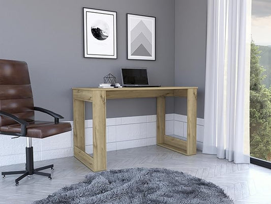 Penau Spacious Writing Computer Desk Ergonomic Design Easy Assembly Modern Industrial Style Perfect for Home Office