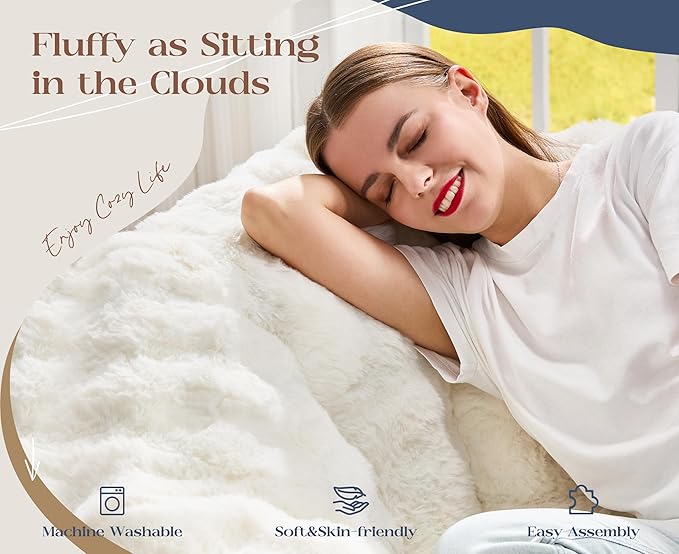 Hobestluk Sofa Couch Foam Sofa for Small Spaces Comfy Sofas with Footrest Couch Recliner Small Sofas for Living Room Bedroom Apartment (White)