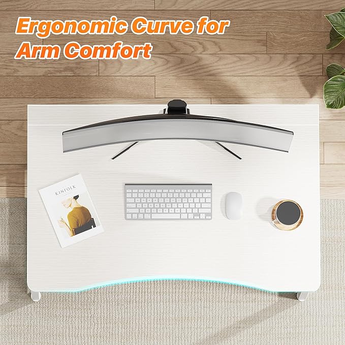 Huuger Folding Desk for Small Spaces 31.5 Inch Foldable Computer Table for Home Office Study Bedroom Dorm Space Saving Small Writing Work Office Computer Desk Easy to Fold White