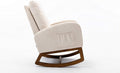 Living Room Comfortable Rocking Chair Living Room Chair Beige