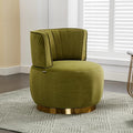 360° Swivel Cuddle Barrel Accent Chairs Wide Upholstered Round Armchairs in Fluffy Velvet for Living Room Bedroom Office Waiting Rooms
