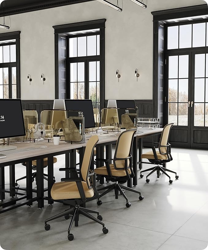51 Home Office Desk Modern Computer Desk 51.2x23.6x29.5 inches PC Table with Thicken Frame Industrial Style Sturdy Metal Frame Furniture for Writing Gaming Grey Oak+Black