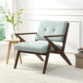 Modern Accent Chair Lounge Chair Armchair Comfy Side Chair Single Sofa Chair with Wooden Legs for Living Room Bedroom Reading Room