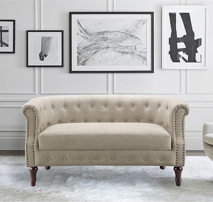 Rosevera Edmeston Loveseat Beige