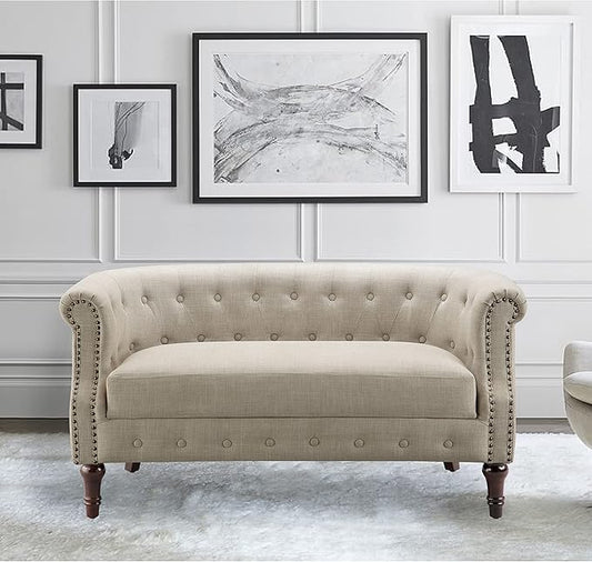 Rosevera Edmeston Loveseat Beige